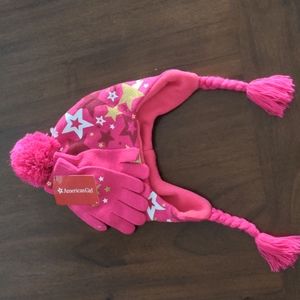 American Girl hat and glove set.
